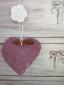 3. Cuore viola in ceramica ad ingobbio, con cannella - 13 euro