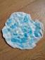 52. Piatto azzurro con cristallina, a secondo fuoco, diametro cm 18 - 35 euro