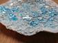 54. Piatto azzurro con cristallina, a secondo fuoco, diametro cm 20 - 35 euro