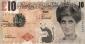 Banksy (after), Di Face Tenner (2004), cm 14,3x7,6 c