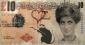 Banksy (after), Di Face Tenner (2004), cm 14,3x7,6 e