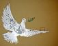 Banksy (after), Peace Dove (2007), litografia a colori, tiratura limitata (ed. 200 es.), numerata a matita, firma non autografa, timbro a secco dell'editore su carta Arches, cm 38x28