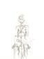 Alberto Giacometti, Nude seated figure (1961), litografia originale, mm 280x380, euro 250