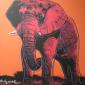 Andy Warhol (after), African Elephant (1983), litografia a colori, tiratura limitata (ed. 500 es.), numerata a matita, firmata in lastra, timbro a secco CMOA, cm 50x50 b