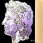 Andy Warhol (after), Alexander the Great (1982), litografia a colori, tiratura limitata (ed. 500 es.), numerata a matita, firmata in lastra, timbro a secco CMOA, cm 50x50