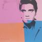 Andy Warhol (after), Elvis Presley (1962), litografia a colori, tiratura limitata (ed. 500 es.), numerata a matita, firmata in lastra, timbro a secco CMOA, cm 50x50 a