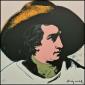 Andy Warhol (after), Goethe (1982), litografia a colori, tiratura limitata (ed. 2400 es.), numerata a matita, firmata in lastra, cm 60x60