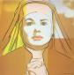 Andy Warhol (after), Ingrid Bergman. The Nun, variante 14 di 15, stampa a colori su carta lucida, cm 20,2x20,2
