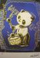 Andy Warhol (after), Panda Drummer, litografia a colori, tiratura limitata (ed. 5000 es.), numerata a matita, firmata in lastra, cm 36x43 b