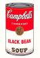 Andy Warhol (after), Soup. Black Bean, serigrafia a colori edita da Sunday B. Morning, cm 88,9x58,4