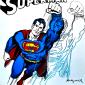 Andy Warhol (after), Superman (1981), litografia a colori, tiratura limitata (ed. 500 es.), numerata a matita, firmata in lastra, timbro a secco CMOA, cm 50x50 b