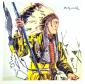 Andy Warhol (after), War Bonnet Indian (1986), litografia a colori, tiratura limitata (ed. 500 es.), numerata a matita, firmata in lastra, timbro a secco CMOA, cm 50x50