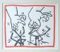 Keith Haring, Planet Earth (1990), litografia a colori, tiratura limitata (ed. 2500 es.), cm 32x24, edita dalla KH Gallery, USA. Variante 13 di 20. Rif. sul retro