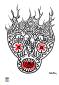 Keith Haring, Untitled (Burning Skull) (1987), litografia after a colori, tiratura limitata (ed. 250 es.), firmata in lastra, cm 35x50
