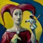 Le storie (2008), tecnica mista su cartoncino, cm 20x20