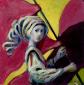 Tutta colpa di una bandiera (2009), tecnica mista su cartoncino, cm 15x15