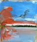 Fabio Usvardi, Landscape n. 2 (2009), olio su tela di lino, cm 70x80, dipinto con le mani