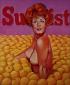 Mel Ramos, Miss Grapefruit Festival (1964), stampa a colori su carta lucida, cm 11,5x13,5, edita da Dunbar Ltd., London 1975