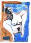 Untitled (2001), tempera, penna e matite, cm 21x29,7
