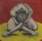 Nudo (2008), tecnica mista su tela, cm 80x80
