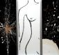 Elisabetta Frameglia, Big Bang (2007), tecnica mista su tela, cm 100x100 (trittico). Courtesy New Artemisia Gallery, Bergamo