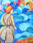 Guido Maria Filippi, Donna e mare (2006), olio su tela, cm 130x170