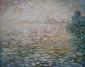 La punta della dogana effetto nebbia (2007), olio su tela, cm 100x80