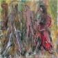 Andrea Puca, Chi sono io (2012), acrilico su tela, cm 50x50