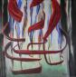 Paola Caporilli, Avvolta (2012), acrilico su tela, cm 50x50