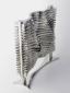 Eugenio Coppo, 09 12 19 - Pannello verticale (2009), 41 elementi, acciaio inossidabile, cm 31x13x30, composizione 06 e