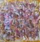 Marco Marcarelli, figure 251008 (2008), tecnica mista  su carta, cm 40x40