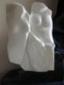 Sylvia Loew, Una copia (2009), marmo bianco di Carrara e marchigna (base), cm 37x12x55