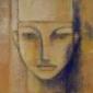 Valeria Tomasi (2009), tecnica mista su juta, cm 40x40