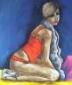 Angela Policastro, Pin up (2009), tecnica mista su tela, cm 100x100