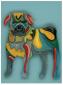 Verena Riefe, Mops (2008), tecnica mista su metallo, cm 60x80x5