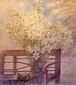 Fiore Cagnetti, Ti ho portato gigli (2008), olio su carta di cotone applicata su tela, cm 95x105