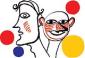 Alexander Calder, Deux visages (1976), litografia originale a colori, mm 540x375