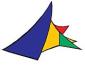 Alexander Calder, Etend (1963), litografia originale a colori, mm 408x302