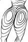 Alexander Calder, Femme (1968), litografia originale a colori, mm 235x380