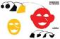 Alexander Calder, Les masques (1976), litografia originale a colori, mm 480x333