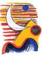 Alexander Calder, Nuit en Egypte (1960), litografia originale a colori, mm 256x315