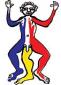 Alexander Calder, Sorcier (1975), litografia originale a colori, mm 230x365