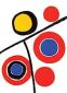 Alexander Calder, Souffle (1973), litografia originale a colori, mm 280x352