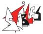Alexander Calder, Stabiles-litteral (1963), litografia originale a colori, mm 460x390