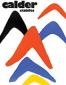 Alexander Calder, Stabiles de boomerang (1971), litografia originale a colori, mm 550x710