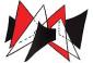 Alexander Calder, Triangles rouges (1963), litografia originale a colori, mm 492x370