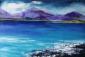 Joy Moore, Mountains and sea, Western Ireland (2004), olio su tela, cm 75x50