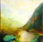 Joy Moore, Val di Lanzo (2010), tecnica mista su tela, cm 80x80