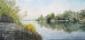 Gian Pietro Farina, Passeggiata sul Po (2008) (part.), acquerello, cm 60x40