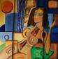 GUIKNI, Emozione di attesa (2009), olio su tela, cm 90x70